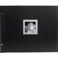 Exacompta Schraubenalbum 40 Seiten 37x29cm Schwarz - Elegantes Fotoalbum mit 40 Seiten, ideal für persönliche Fotos von besonderen Anlässen. Das schwarze Innendesign hebt Ihre Bilder hervor und verleiht ihnen einen edlen Rahmen.
