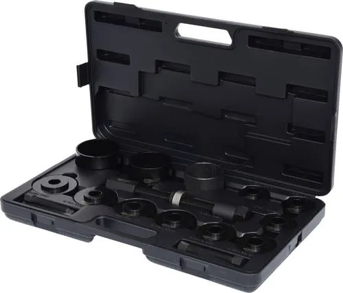 KS Tools 150.2075 Universal-PKW-Radlager-Werkzeug-Satz, 19-tlg. - Radlagerwerkzeuge, 19-teiliges Set für präzise Radlagermontage und -demontage, ideal für Werkstätten und Hobbymechaniker