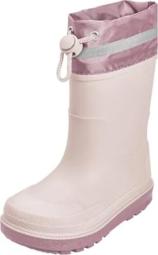 Playshoes Gefütterte Regenstiefel für Kinder, Rosa, 22 EU - Stiefel für Mädchen, wasserdicht und gefüttert, ideal für kalte, regnerische Tage. Leichtes TPE-Material, maschinenwaschbar und mit Reflektor für bessere Sichtbarkeit.