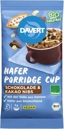 Porridge-Cup Schokolade & Kakao Nibs Bioland 65g 2 x 65 g