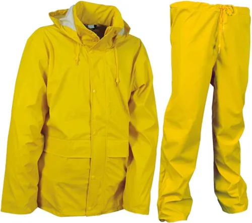 Cofra Regenanzug 2 tlg. 100% Polyester mit Polyurethangelb S