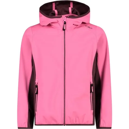 CMP Softshelljacke für Kinder in Pink, Größe 176 - Kinder Softshelljacke von CMP - wasserabweisend, winddicht und atmungsaktiv dank ClimaProtect-Technologie. Ideal für alle Outdoor-Aktivitäten.