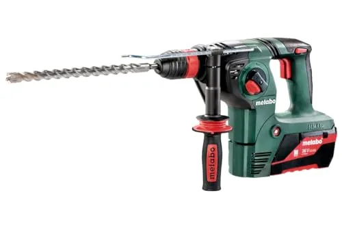 Metabo Akku-Kombihammer SDS-plus KHA 36 LTX, 2x 5,2 Ah - Bohrmaschine mit Hammerbohren, Bohren und Meißeln. Flexibles Arbeiten dank Metabo Quick für werkzeuglosen Futterwechsel und Vario-Elektronik für materialgerechte Drehzahlen.