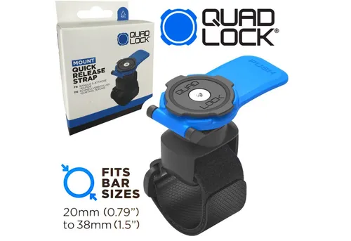 Quad Lock Handy-Halterung QUAD LOCK Handy Halter Befestigungsband Schnellverschluss für 20-38mm