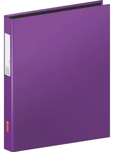 Ringbuch A4 mit 2 Ringen und Beschriftungsetikett violett