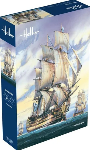 Heller 80892 Royal Louis 1:200 - Bootsbausatz - Boote & Schiffe, detaillierter Modellbausatz des historischen Schiffs Royal Louis im Maßstab 1:200 für anspruchsvolle Bastler.