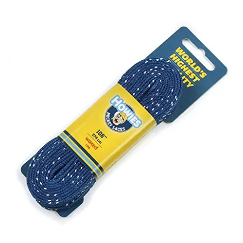 HOWIES WAXED HOCKEY SKATE LACES, Größe:120 = 305cm, Farbe:blau/marine
