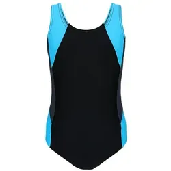 Aquarti Badeanzug Aquarti Mädchen Badeanzug mit Ringerrücken blau|schwarz 146