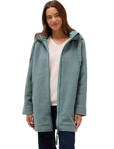 Cecil Damen Mantel in Wolloptik - Funktionsjacken mit Kapuze und Tunnelzug, seitlichen Reißverschlusstaschen und 2-Wege-Reißverschluss für optimalen Tragekomfort und Stil.