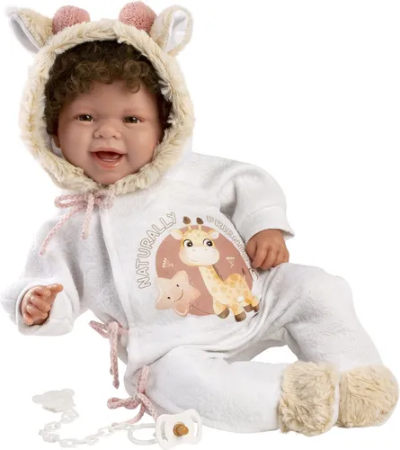 Llorens Lachende Babypuppe Tala Rosa mit Sound 44 cm