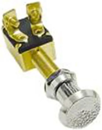 Zugschalter Messing verchromt 3-polig, EK20411