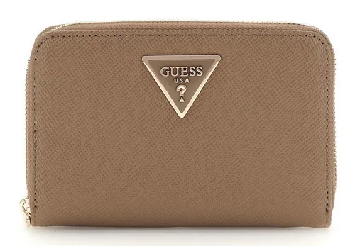 Guess SLG Medium Zip Around Wallet in braun von GUESS