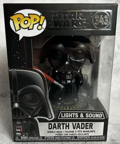 Funko Pop! Bobble: Star Wars: Darth Vader Electronic - Vinyl-Sammelfigur - Vinyl-Sammelfigur für Star Wars Fans, ca. 9,5 cm groß, aus hochwertigem Vinyl, ideal als Geschenk und perfektes Sammlerstück für Liebhaber der Popkultur.