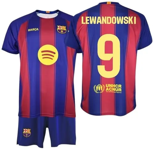 FC Barcelona Fußball Trikot Set Lewandowski Heim