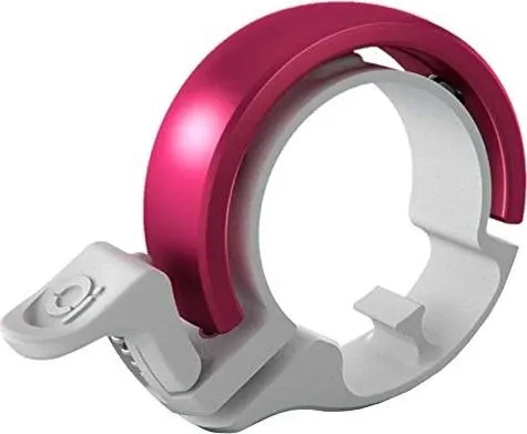 Knog Oi Classic Small Fahrradklingel 22,2 mm white/pink