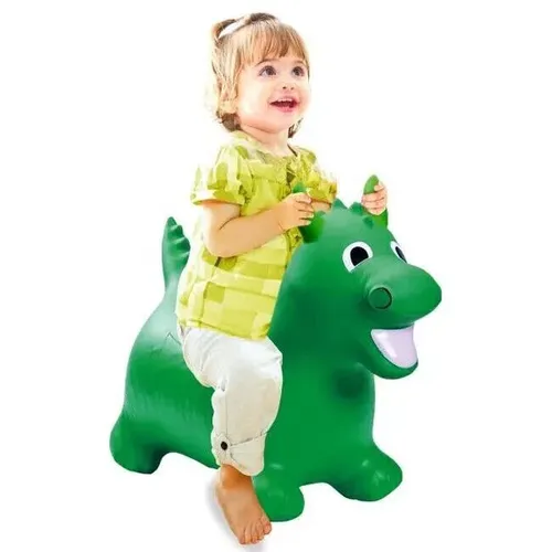 Jamara Hüpftier Drache grün mit Pumpe