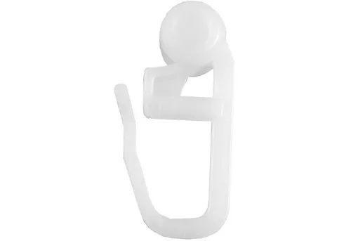 Clever-Kauf-24 Gardinenröllchen 50 oder 100 Stück Gardinenröllchen Rollhaken Rollringe weiß, (100-St)