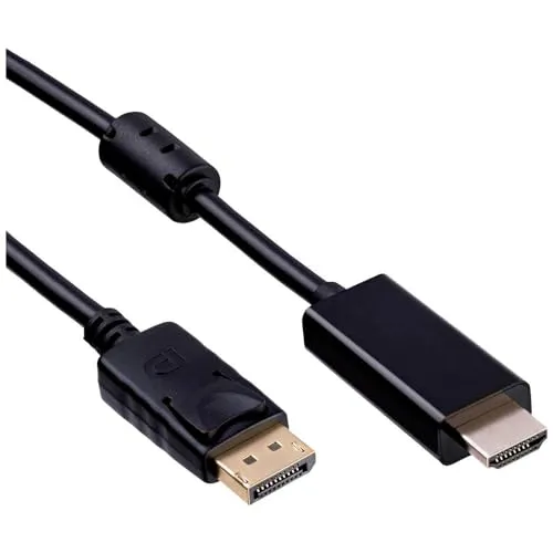AKYGA AK-AV-05 DisplayPort Verbindungskabel auf HDMI 1,8m schwarz