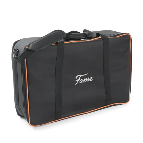 Fame Premium Large Pedalboard Tasche - Gitarren-Effektgeräte - Wetterfeste und stabile Tasche mit Rucksackgarnitur und Innengurten für sicheren Transport von Pedalboards und Zubehör.