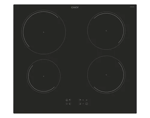 Candy Idea CITT642C E1 - 60 cm Zonen-Induktionskochfeld, integrierte Steuerung mit digitalem Timer und eleganter Glaskeramik-Oberfläche