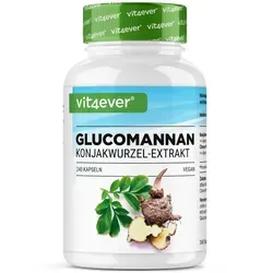 Glucomannan aus der Konjak Wurzel - 240 Kapseln