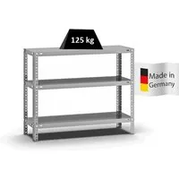 PROREGAL Fachbodenregal Schraubsystem Light-Duty 80 x 100 x 30 cm - Stabiles Schraubregal mit 3 Ebenen, ideal für die flexible Lagerung. Beidseitig nutzbar und mit einer Fachlast von bis zu 125 kg pro Boden. Perfekt für Ihre individuellen Lagerbedürfnisse.