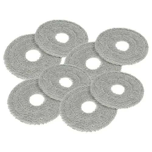 vhbw 8X Wischtuch kompatibel mit Xiaomi S20+, X10+ Wischroboter, Putzroboter - Mopptuch, Wischmopp-Pad - Mikrofaser-Pad