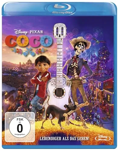 Coco - Lebendiger als das Leben!,1 Blu-ray: Ausgezeichnet bei dem Golden Globe und Oscar 2018 für den Besten Animationsfilm. Für Hörgeschädigte geeignet.USA