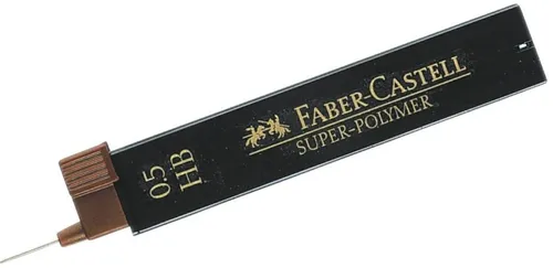 Faber-Castell Super-Polymer Bleistiftmine 0,5 mm HB Schwarz 12 Stück