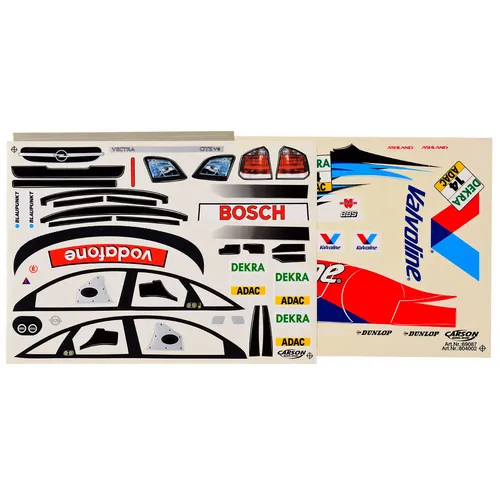 Dekorbogen 1:10 Opel Vectra GTS V8 Valvoline Dumbreck 14 DTM Label Carson 69087