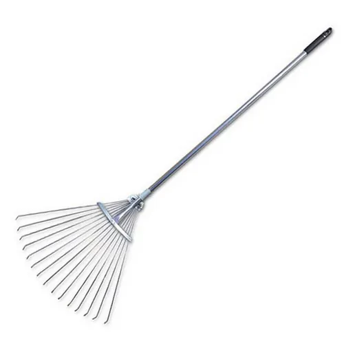 Verstell Fächerrechen aus Aluminium, Fächerbesen Laubbesen Laubrechen Harke