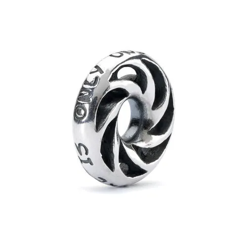 Trollbeads Damen-Bead Only One You 925 Silber - Bead Charms für Damen, aus hochwertigem 925er Silber, mit dem inspirierenden Schriftzug 'Only One You' für eine persönliche Note.