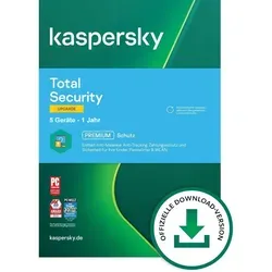 Kaspersky Total Security 2026 Upgrade, 5 Geräte