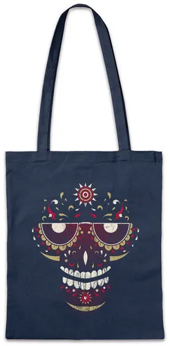 Urban Backwoods Beuteltasche Sugar Skull Face Stofftasche Schädel Mexiko Gang Latino Mexico Mexican (1-tlg), Bande Dias De Los