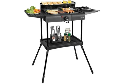LEBENLANG 2in1 Elektrogrill Tischgrill elektrisch von LEBENLANG