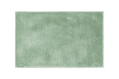 andiamo Badematte rutschfest Florida - Badezimmerteppich weich und flauschig - Badteppich rutschfest waschbar Duschvorleger Badvorleger für Badezimmer 50 x 80 cm Salbei
