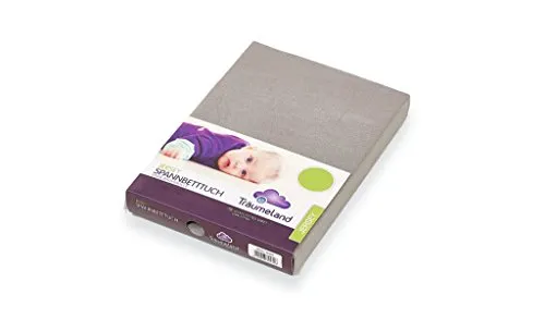 Träumeland TT02091 Spannbetttuch Jersey, anthrazit, 40 x 90 cm
