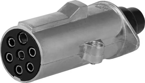 SecoRüt EP024 Anhänger Stecker [Anhänger-Steckdose 7polig Typ N - offene Kabelenden] Aluminium Druckguss