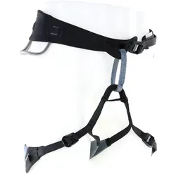 Black Diamond Technician Klettergurt Gr S schwarz - Allround-Klettergurt in Schwarz, Größe S mit verstellbaren Beinschlaufen und Schnellverschluss-Schnallen - ideal für Sport-, Alpin- und Eisklettern.