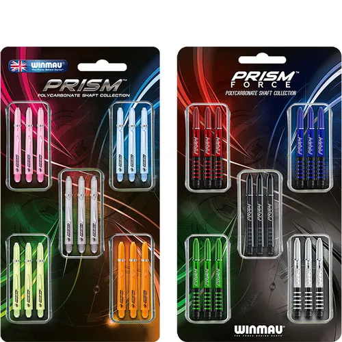 Winmau Prism Dartshaft Winmau Prism Force Dartschäfte Dartzubehör Set Mixed NEU