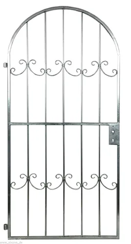 Gartentor Metalltor Luna Rundbogentor 199 x 96 cm von Sixone