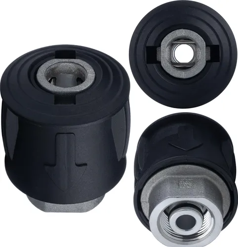 Click-M22 Adapter / Verbinder zum Verbinden von Schläuchen, für Hochdruckreiniger der K-Serie (K2, K3, K4, K5, K6 K7) (Metall)