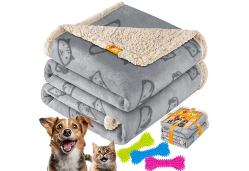 Lovpet Tierdecke, wasserdichte Hundedecke, Sherpa Fleece Haustier Decke