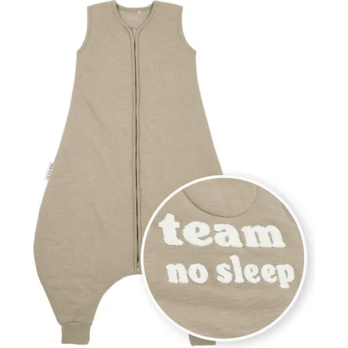 Meyco Slub mit Team no sleep Applikation baby winter schlafoverall jumper (80 cm, Winter) (48062882)