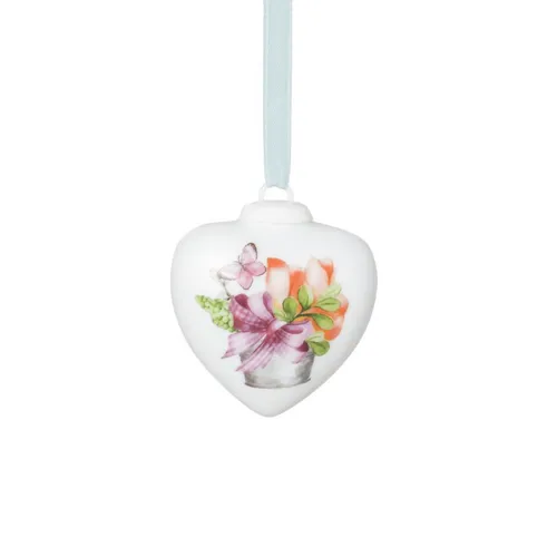 Hutschenreuther Frühlingsgrüße Porzellan-Mini-Herz Tulpe orange im Geschenkkarton 4,5 cm Mini-Herz Frühlingsgrüße 02256-727127-27840