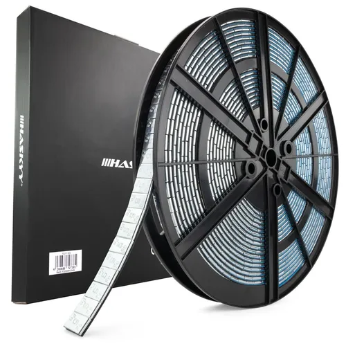 HASKYY Reifenwuchtmaschine mit 5kg Klebegewichten - Professionelle Reifenmontage mit 1000x5g verzinkten Auswuchtgewichten für optimale Gewichtsverteilung und Fahrkomfort. Ideal für Werkstätten und KFZ-Profis.