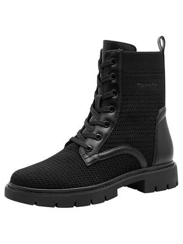 Tamaris Comfort Damen Stiefeletten Wasserabweisend Schwarz (Black), 38 EU - Modische Stiefeletten mit flexiblem Schaft und wasserabweisender Funktion. Ideal für wechselhaftes Wetter, bieten sie hohen Tragekomfort und sicheren Halt. Perfekt für stilbewusste Frauen, die Wert auf Qualität legen.