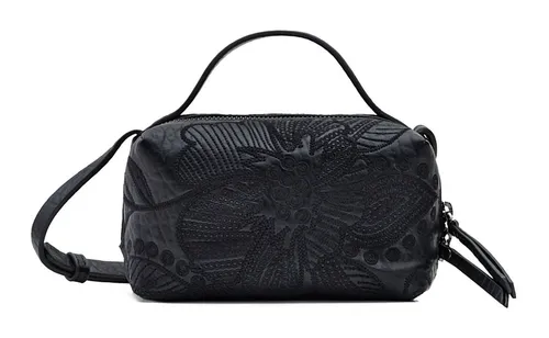 Desigual Women's Bag Alpha Detroit 2000 Black - Damen-Henkeltaschen, stylische und vielseitige Tasche mit einzigartigem Design für jeden Anlass.