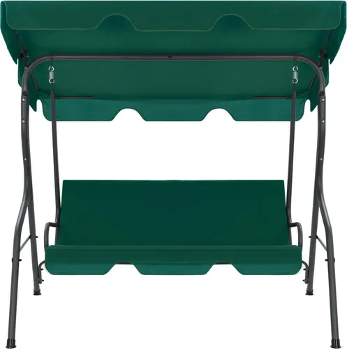 vidaXL Hollywoodschaukel Grün 170×110×153 cm - Gartenmöbel für entspannte Stunden: Diese stabile Hollywoodschaukel bietet mit ihrem großen Dach angenehmen Schatten und ist ideal für Garten und Terrasse.