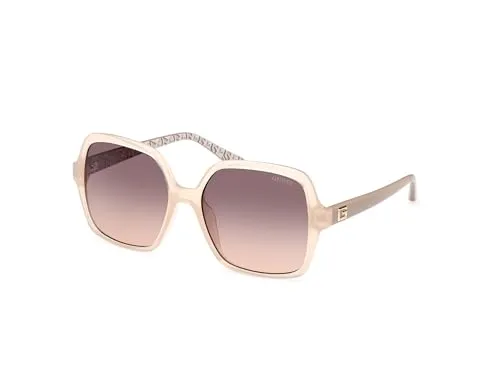 Guess GU7921-H Sonnenbrille, Damen, Shiny Beige - Sportzubehör in Shiny Beige, ideal für aktive Frauen, bietet optimalen UV-Schutz und eine stylische Ergänzung für jede Sportbekleidung.